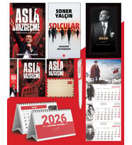 Asla Vazgeçme - Ayraç - Kartpostal - Poster - Sarmal -  2026 Ajanda İstikbal - Sakarya Duvar Takvimi - Masa Takvimi