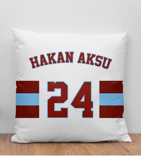 BK Gift Kişiye Özel Taraftar Kırlent Yastık-3, Arkadaşa Hediye, Doğum Günü Hediyesi