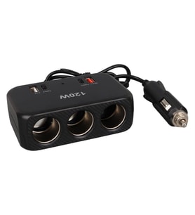 Ayt Olesson 1656 12-24V 3 Lü Çift Usb Çift Type-C 120W 80Cm Kablolu Araç Oto Tır Çakmak Çoklayıcı Çakmaklık Çoğaltıcı