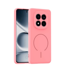 Lexroo Xiaomi Redmi Note 15 Pro Kılıf M-safe Şarj Özellikli Meta Kılıf - Rose Pembe