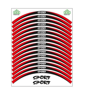 KIRMIZI SİYAH SPORT REFLEKTÖRLÜ JANT ŞERİDİ