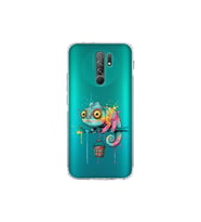 Redmi 9 ile Uyumlu Splash Bukalemun Tasarımlı Şeffaf Silikon Kılıf