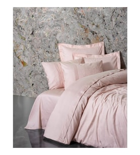 Cotton Box Çift Kişilik Jakarlı Saten Nevresim Takımı Jana Pembe
