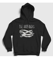 Presmono Unisex Siyah Logo Rock The Waterboys Kapüşonlu Sweatshirt 528467tt