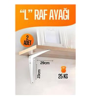 ModaCar L Raf Altı Raf Ayağı 23X29 cm 2 Adet