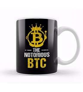 Funny The Notorious BTC Bitcoin Crypto Kupa Bardak Porselen