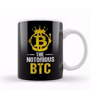 Funny The Notorious BTC Bitcoin Crypto Kupa Bardak Porselen