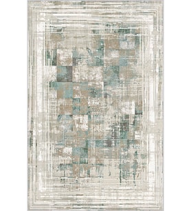 Eliana Home Baskılı, Yıkanabilir Kaymaz Taban Salon Halısı LNA0525 100x150 cm (Yeşil)