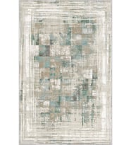 Eliana Home Baskılı, Yıkanabilir Kaymaz Taban Salon Halısı LNA0525 100x150 cm (Yeşil)