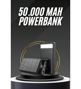 50.000 Mah Led Dijital Göstergeli Usb Çıkışı Powerbank