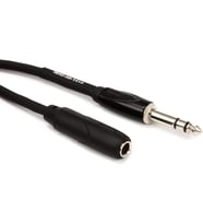 Roland 7,6 M Kulaklık Uzatma Kablosu, 1/4 Inç Trs Erkekten Dişiye, Siyah Seri (Rhc-25-1414) (Standart)