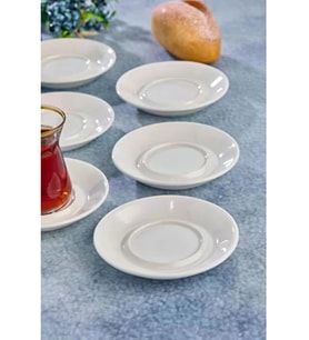 Cooker CKR4153 Porselen Alaçatı Çay Tabağı 6 Lı