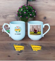 Öğretmenler Günü Hediyesi Kupa Bardak Oval Fotoğraflı
