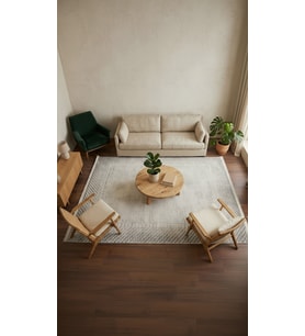 BAHAR Serisi Krem Gri Yumuşak Geçişli Modern Desenli Halı BT355