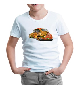 Bugs in Color Beyaz Çocuk Tshirt