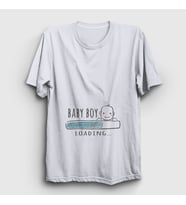 Presmono Unisex Beyaz Baby Boy Loading Yükleniyor Doğum Hamilelik T-Shirt 531358tt