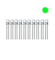 5mm Flaşörlü (Yanıp Sönen)Yeşil Led Paketi - 50 Adet (Şeffaf)