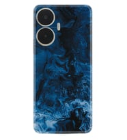 Realme C55 Kılıf Silikon Desen Özel Seri Blue Zigzag 1687