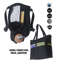 SEVBAGS ASKILI KOL OMUZ OKUL ÇANTASI GENİŞ KÖRÜKLÜ