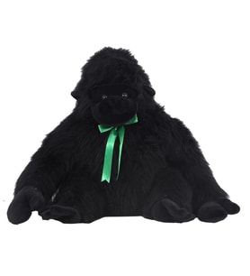 Tüylü Goril Büyük Siyah Peluş 100 cm
