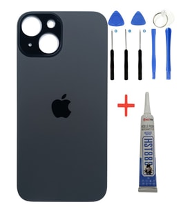 Apple iPhone 15 Plus Arka Kapak Pil Kapağı +Tamir Seti ve Yapıştırıcı (Sarı)