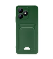 Note 50 4G Kılıf Kelvin Kartvizitli Silikon - Koyu Yeşil