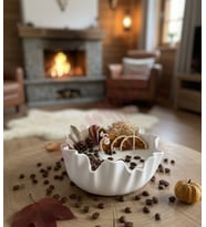 Mumelia Candles Aromatik Bahçe Kahve Kokusu - Doğal Soya Taştozu Tasarım Dekoratif Mum