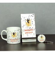 Müzik Öğretmeni Üçlü Set (Kupa + Telefon Standı + Anahtarlık) 004