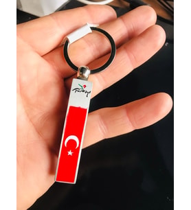 Türk Bayraklı Açacaklı Metal Anahtarlık  Şık ve Kullanışlı Tasarım