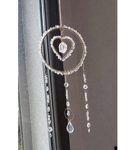 Sevgililer Günü Hediyesi Marmaris Hediye Sun Catcher Dekorasyon (Beyaz)