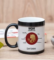 Kişiye Özel Başak Burcuna Hediye Sihirli Kupa Bardak