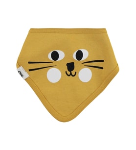 Civil Baby Kedi Baskılı 2 li Mama Önlüğü - Hardal Standart