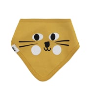 Civil Baby Kedi Baskılı 2 li Mama Önlüğü - Hardal Standart