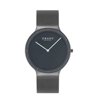 Obaku Denmark V307GXUUMU Quartz Hasır Siyah 40 mm Erkek Kol Saati