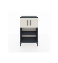 Arges Komodin 2 Raflı 2 Kapaklı 60x30x96 Antrasit-Aytaşı