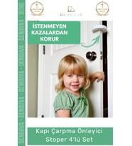 #Stoper Kapı Güvenlik Köpük Koruyucu Bebek Parmak Koruma Emniyet Çarpma Önleyici Stoper 4'lü Set