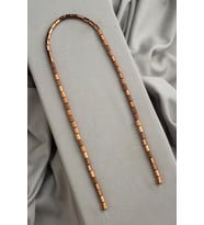 Hematit Doğal Taş Parlak Kahverengi Altıgen Kesim 4x6mm Dizi [AA]