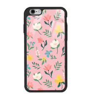 iPhone 6 Plus Pinky Flowers Tasarımlı Glossy Telefon Kılıfı