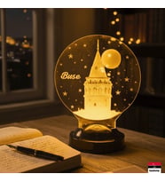 Galata Kulesi Temalı 3D LED Lamba  İstanbul Aşıklarına Özel Hediye - LoveLamp