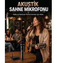 Çift Kablosuz El Mikrofonu Net Ses Kalitesi ve Dijital Gösterge