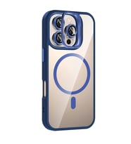 Joko İphone 16 Pro Max Remim Lensli Magsafe Standlı Kapak - Lacivert