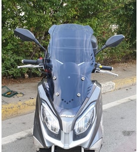 MOTOCAM Volta Revolt Rm5 Ön Cam 2020-2021 Model 65cm Füme Renkli 4mm ORTA BOYLU