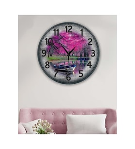 bilge Tasarım retro Duvar Saati 40 x 40 CM (Karışık)
