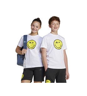 Adidas J Smi Tee Çocuk Günlük Tişört JJ3071 Beyaz
