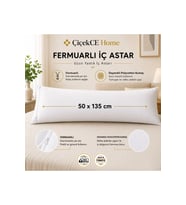 Uzun Yastık kılıfı 50 x 135 cm fermuarlı 1 adet
