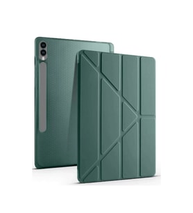 Samsung Galaxy X510 Tab S9 Fe 11 Kılıf Kalemlikli Mars Tablet Kılıfı - Koyu Yeşil