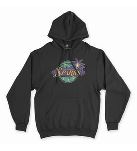 Los Angeles Sparks Siyah Kapşonlu Sweatshirt Hoddie
