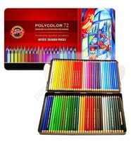 Koh-i Noor Polycolor Artist Kuru Boya Kalemi 72 Renk Metal Kutu 