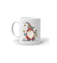 Yılbaşı Noel Temalı Beyaz Seramik Kupa