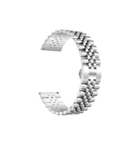 Samsung Galaxy Watch Active 2 40mm Uyumlu 20mm Kordon Paslanmaz Çelik Rolex Metal KRD-36 Kayış